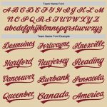 Custom Name and Number Personalized Sand Crimson Baseball Jersey Authentic Team Gear Personalized Sand Crimson Authentic