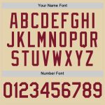 Custom Name and Number Personalized Sand Crimson Baseball Jersey Authentic Team Gear Personalized Sand Crimson Authentic