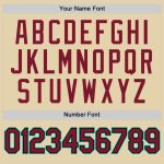 Custom Name and Number Baseball Jersey - Personalized Crimson Black-Aqua Authentic Team Gear Personalized Sand Crimson Black-Aqua