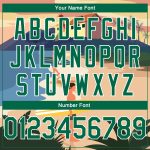 Custom Name Number Kelly Green White Basketball Jersey 3D Tropical Beach Hawaii Palm Trees Personalized Design Personalized