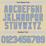 Custom Name and Number Baseball Jersey Authentic Light Blue-Steel Gray Personalized Team Apparel Personalized Sand Light