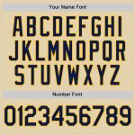 Custom Name and Number Personalized Navy-Gold Baseball Jersey - Authentic Team Gear Personalized Sand Navy-Gold Authentic