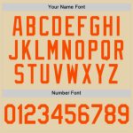 Personalized Sand Orange Baseball Jersey Custom Name Number - Authentic Team Wear Personalized Sand Orange Authentic Baseball