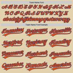 Custom Personalized Team Baseball Jersey - Orange-Royal with Name & Number Personalized Sand Orange-Royal Authentic Baseball