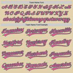 Custom Name and Number Authentic Baseball Jersey in Sand Pink and Kelly Green - Personalized Team Jersey Personalized Sand