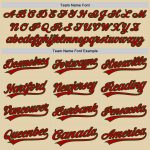Custom Name and Number Authentic Baseball Jersey - Personalized Red-Green Team Jersey Personalized Sand Red-Green Authentic