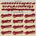 Custom Red and Navy Baseball Jersey - Personalized Authentic Team Apparel Personalized Sand Red-Navy Authentic Baseball Jersey