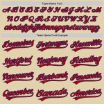 Custom Name and Number Red-Royal Baseball Jersey for Team - Personalized Authentic Jersey Personalized Sand Red-Royal Authentic