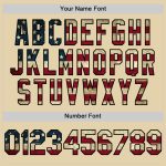 Custom Name and Number Vintage USA Flag Baseball Jersey - Personalized Black Authentic Team Jersey Personalized Sand Vintage