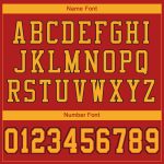 Custom Name Number Personalized Scarlet Gold Black Mesh Football Jersey Personalized Scarlet Gold-Black Mesh Authentic Football