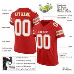 Personalized Custom Name Number Scarlet White Gold Authentic Football Jersey Personalized Scarlet White-Gold Mesh Authentic