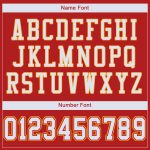 Personalized Custom Name Number Scarlet White Gold Authentic Football Jersey Personalized Scarlet White-Gold Mesh Authentic