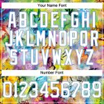 Custom Name and Number Personalized 3D Basketball Jersey - Scratch Graffiti Pattern in White and Light Blue Personalized