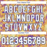 Custom Name Number 3D Baseball Jersey White-Royal Personalized Scratch Graffiti Pattern Authentic Team Apparel Personalized