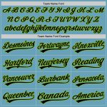 Custom Name and Number Shadow Blue Black-Neon Green Baseball Jersey - Personalized Authentic Team Jersey Personalized Shadow