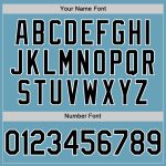 Custom Name and Number Authentic Baseball Jersey in Shadow Blue Black-White - Personalized Team Jersey Personalized Shadow