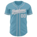 Custom Team Baseball Jersey - Personalized Shadow Blue Gray-White with Name and Number Personalized Shadow Blue Gray-White