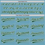 Custom Name & Number Personalized Shadow Blue Green White Baseball Jersey Personalized Shadow Blue Green-White Authentic