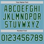 Custom Name & Number Personalized Shadow Blue Green White Baseball Jersey Personalized Shadow Blue Green-White Authentic