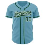 Custom Name & Number Personalized Shadow Blue Green White Baseball Jersey Personalized Shadow Blue Green-White Authentic
