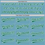 Personalized Authentic Baseball Jersey with Custom Name & Number - Shadow Blue & Kelly Green-White Personalized Shadow Blue