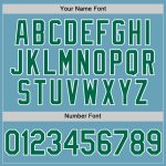 Personalized Authentic Baseball Jersey with Custom Name & Number - Shadow Blue & Kelly Green-White Personalized Shadow Blue