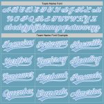 Custom Personalized Shadow Blue Light Blue-White Authentic Baseball Jersey with Team Name and Number Personalized Shadow