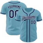 Custom Team Baseball Jersey - Personalized Navy-White Authentic Jersey with Name and Number Personalized Shadow Blue Navy-White