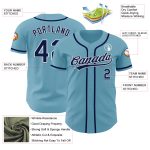 Custom Team Baseball Jersey - Personalized Navy-White Authentic Jersey with Name and Number Personalized Shadow Blue Navy-White