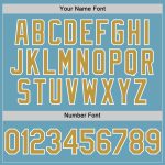 Custom Name and Number Personalized Baseball Jersey - Shadow Blue Old Gold-White Authentic Design Personalized Shadow Blue