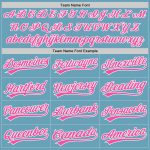 Custom Baseball Jersey with Personalized Name and Number - Shadow Blue Pink-White Authentic Team Jersey Personalized Shadow