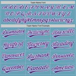 Custom Name and Number Personalized Shadow Blue Purple-White Baseball Jersey Authentic Team Apparel Personalized Shadow Blue