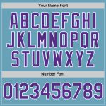 Custom Name and Number Personalized Shadow Blue Purple-White Baseball Jersey Authentic Team Apparel Personalized Shadow Blue
