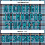 Custom Plaid Bomber Varsity Jacket Navy Gray Teal 3D Shadow Design Full-Snap Classic Style Personalized Shadow Blue Teal