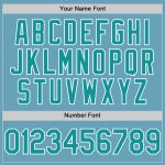Custom Name and Number Shadow Blue Teal-White Authentic Baseball Jersey - Personalized Team Apparel Personalized Shadow Blue