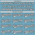 Custom Authentic Baseball Jersey - Personalized Shadow Blue White-Black with Team Name & Number Personalized Shadow Blue