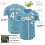Custom Name and Number Baseball Jersey - Personalized Shadow Blue White-Gray Authentic Design Personalized Shadow Blue White-Gray