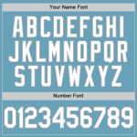 Custom Name and Number Baseball Jersey - Personalized Shadow Blue White-Gray Authentic Design Personalized Shadow Blue White-Gray