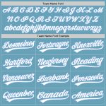 Custom Personalized Baseball Jersey - Shadow Blue & Light Blue - Authentic Team Name & Number Personalized Shadow Blue White-Light