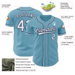 Custom Name and Number Personalized Shadow Blue White-Navy Baseball Jersey - Authentic Team Gear Personalized Shadow Blue