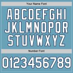 Custom Name and Number Personalized Shadow Blue White-Navy Baseball Jersey - Authentic Team Gear Personalized Shadow Blue