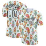 Custom Name and Number Boho Style Performance T-Shirt in Silver Black 3D Pattern Design Personalized Silver Black 3D Pattern