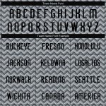 Custom Name and Number Volleyball Uniform Jersey - Personalized Silver Black Geometric Design Personalized Silver Black Geometric