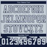Custom Name and Number Basketball Jersey Sublimation Round Neck Silver Navy Color Splash Suit Personalized Silver Navy Color