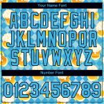 Custom Name and Number Team Beer Performance T-Shirt, Personalized 3D Sky Blue Black Pattern Design Personalized Sky Blue
