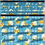 Custom Name and Number Team Beer Performance T-Shirt, Personalized 3D Sky Blue Black Pattern Design Personalized Sky Blue