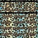 Customizable Leopard Print Varsity Jacket with Name & Number - Sky Blue & Black Gold 3D Pattern Bomber Full-Snap Design Personalized