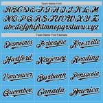 Custom Name and Number Authentic Baseball Jersey - Personalized Sky Blue Black-White Line Team Jersey Personalized Sky Blue