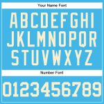 Custom Sky Blue Cream Baseball Jersey with Personalized Name and Number - Authentic Team Jersey Personalized Sky Blue Cream