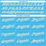 Custom Sky Blue Cream Baseball Jersey with Personalized Name and Number - Authentic Team Jersey Personalized Sky Blue Cream